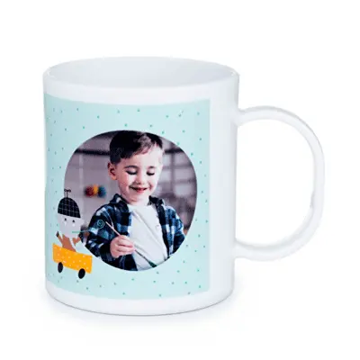 TAZA PERSONALIZADA PLÁSTICO IRROMPIBLE - Vista 7