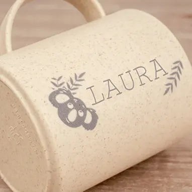 TAZA ECOLÓGICA PERSONALIZADA DE BAMBÚ - Vista 3