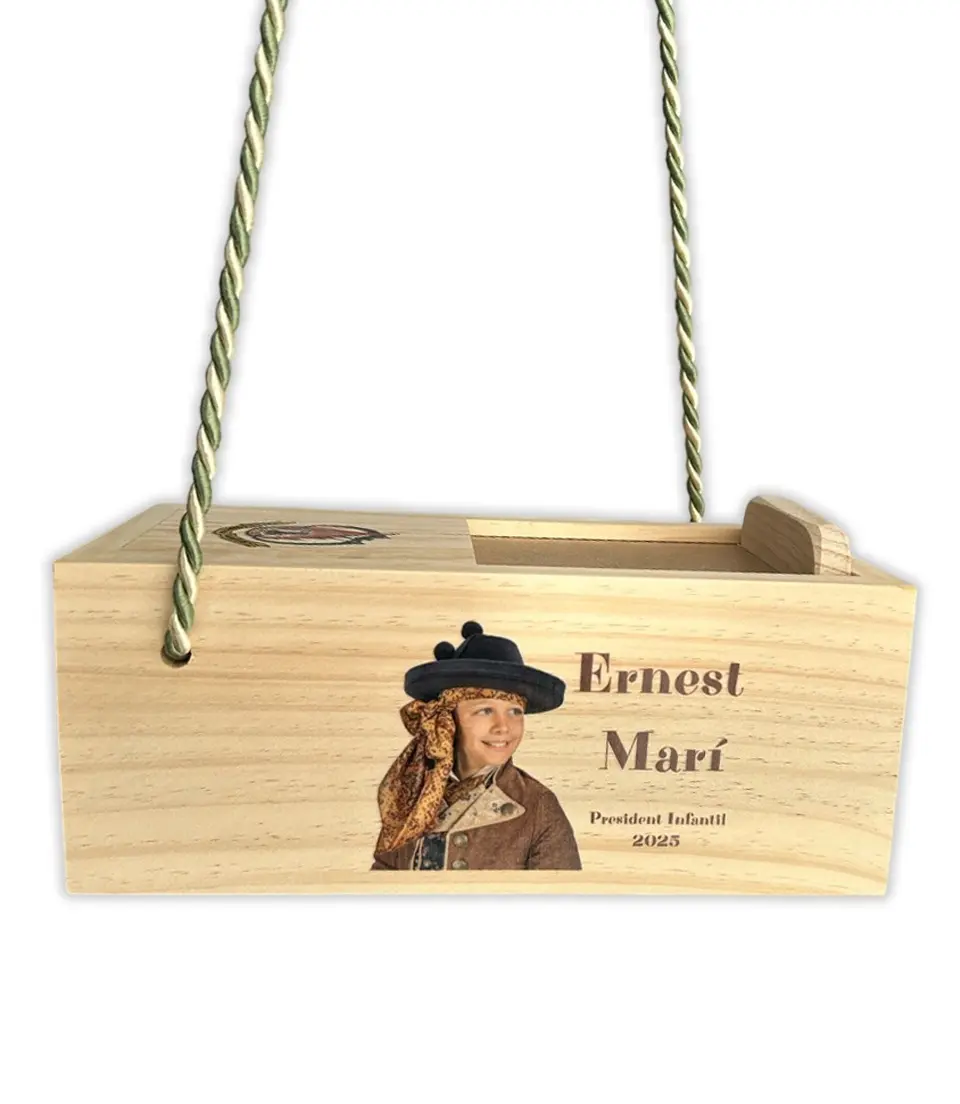 CAJA DE PETARDOS DE MADERA COLOR