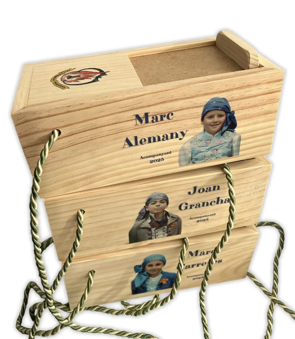 CAJA DE PETARDOS DE MADERA COLOR - Vista 4