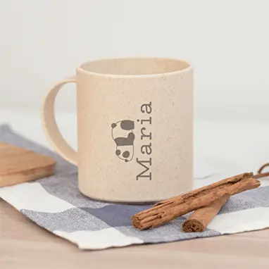 TAZA ECOLÓGICA PERSONALIZADA DE BAMBÚ