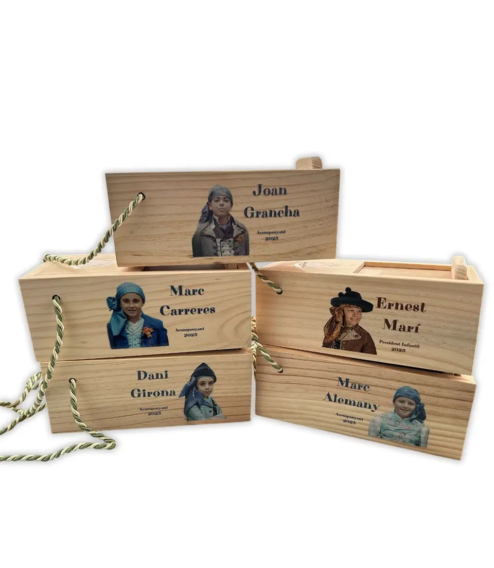 CAJA DE PETARDOS DE MADERA COLOR - Vista 3