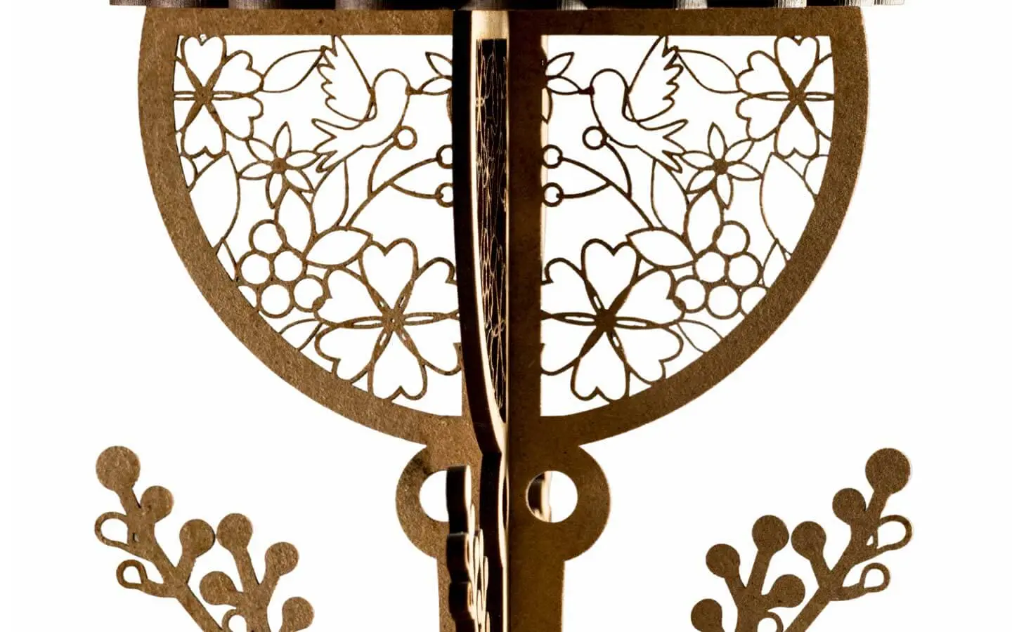 CÁLIZ MADERA 3D - Vista 3