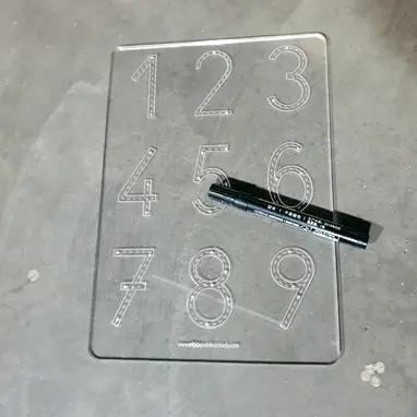 TABLA PIZARRA NÚMEROS