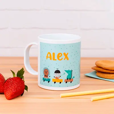 TAZA PERSONALIZADA PLÁSTICO IRROMPIBLE - Vista 2